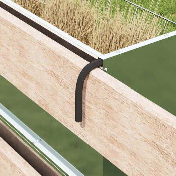 Hängender Heufutterspender Silber 61 x 33 x 66 cm