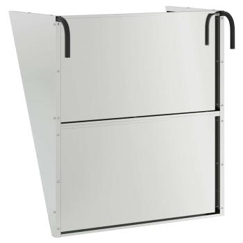 Hängender Heufutterspender Silber 61 x 33 x 66 cm