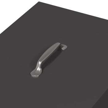 Hühnerfütterer Schwarz 40,5 x 45 x 41 cm Kaltgewalzter Stahl