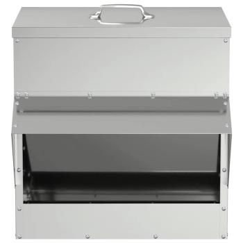 Hühnerfütterer Silber 40,5 x 45 x 41 cm Verzinkter Stahl