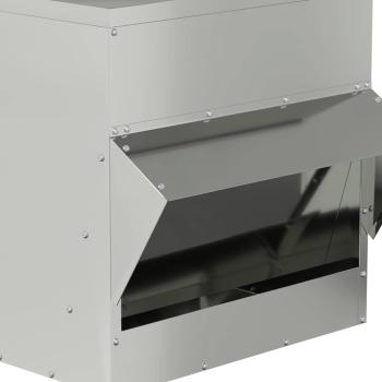 Hühnerfütterer Silber 40,5 x 45 x 41 cm Verzinkter Stahl