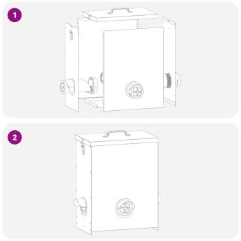 Hühnerfütterer Olive Grün 32,5 x 20,5 x 43 cm