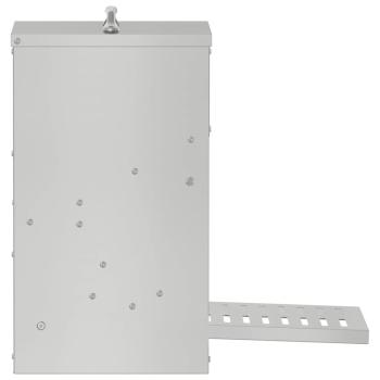 Hühnertretfeeder Silber 25 x 42 x 40 cm Verzinkter Stahl