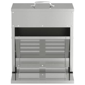 Hühnertretfeeder Silber 25 x 42 x 40 cm Verzinkter Stahl