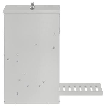 Hühnertretfeeder Silber 25 x 42 x 40 cm Verzinkter Stahl