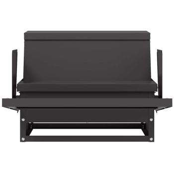 Hühnertretfeeder Schwarz 50 x 40 x 29 cm Kaltgewalzter Stahl