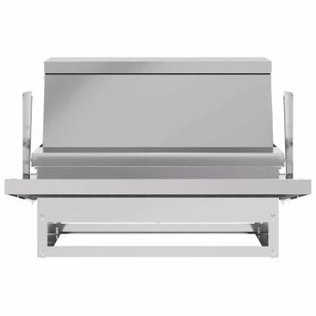 Hühnertretfeeder Silber 50 x 40 x 29 cm Verzinkter Stahl