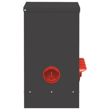 Hühnerfütterer 2 pcs Schwarz 60,5 x 29 x 51 cm