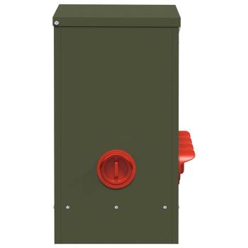 Hühnerfütterer 2 pcs Olive Grün 60,5 x 29 x 51 cm