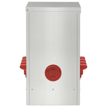 Hühnerfütterer 2 pcs Silber 60,5 x 29 x 51 cm Verzinkter Stahl