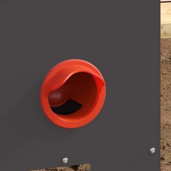 Hühnerfütterer 2 pcs Schwarz 60,5 x 29 x 51 cm