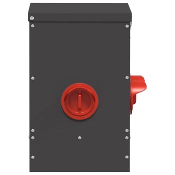 Hühnerfütterer 2 pcs Schwarz 60,5 x 29 x 51 cm