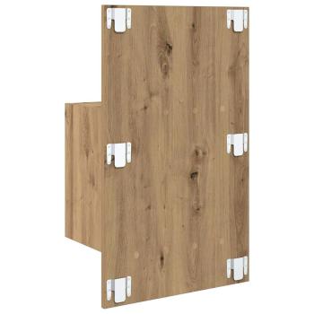 Wandmontierter Nachtschrank mit Schubladen 2 pcs Artisan-Eiche