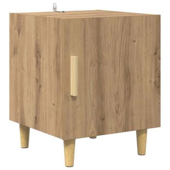Nachttisch 2 pcs Artisan-Eiche 40 x 40 x 50 cm Holzwerkstoff