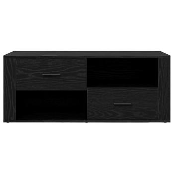 TV-Schränk Schwarz Eichen-Optik 100 x 35 x 40 cm Holzwerkstoff