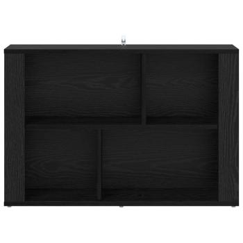 Sideboard Schwarz Eichen-Optik 80 x 30 x 53 cm Holzwerkstoff