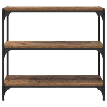 Bücherregal Altholz 80 x 33 x 70,5 cm Verbundholz und Eisen