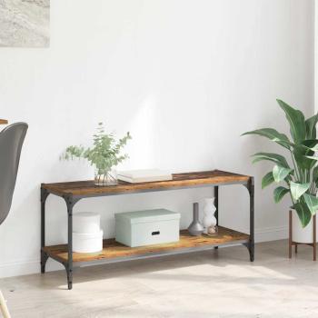 ARDEBO.de - TV-Schränk Altholz 100x33x41cm Verbundholz und Eisen