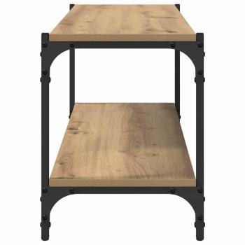 TV-Schränk Artisan-Eiche 100x33x41cm Verbundholz und Eisen