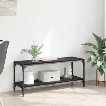 ARDEBO.de - TV-Schränk Schwarz Eichen-Optik 100x33x41cm