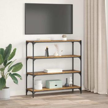 Bücherregal Altholz 100 x 33 x 100 cm Verbundholz und Eisen