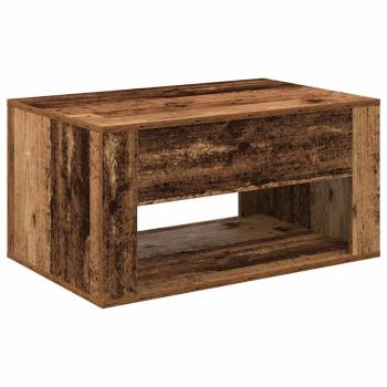 Couchtisch mit Schubladen Altholz 80 x 50 x 40 cm Holzwerkstoff