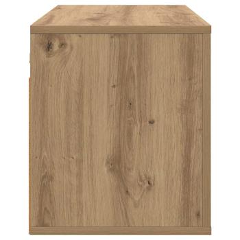 Wandmontiertes TV-Regal Eiche handwerklich 80 x 34,5 x 40 cm