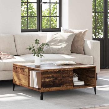 ARDEBO.de - Couchtisch Altholz 80 x 80 x 36,5 cm Holzwerkstoff