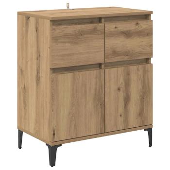 Sideboard Artisan-Eiche 60 x 35 x 70 cm Verbundholz und Eisen
