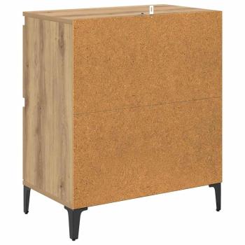 Sideboard Artisan-Eiche 60 x 35 x 70 cm Verbundholz und Eisen