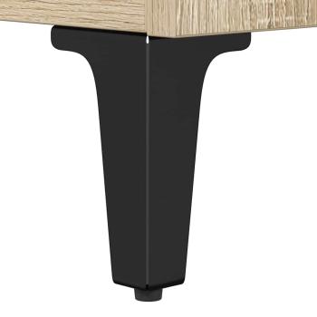 Waschbeckenunterschrank mit Regal Sonoma-Eiche 80 x 33 x 60 cm