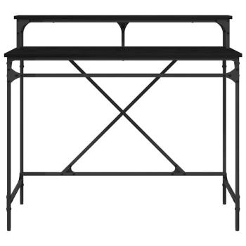 Schreibtisch Schwarz Eichen-Optik 100 x 50 x 90 cm