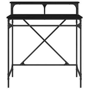 Schreibtisch Schwarz Eichen-Optik 80 x 50 x 90 cm Holzwerkstoff