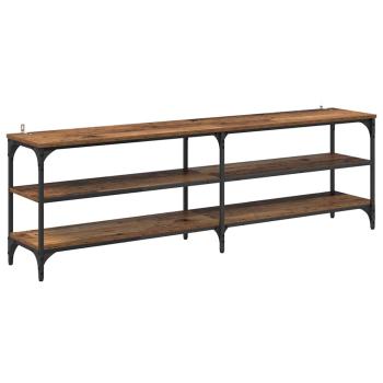 TV-Schränk Altholz 160 x 30 x 50 cm Verbundholz und Eisen
