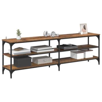 TV-Schränk Altholz 160 x 30 x 50 cm Verbundholz und Eisen