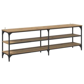 TV-Schränk Artisan-Eiche 160 x 30 x 50 cm Verbundholz und Eisen