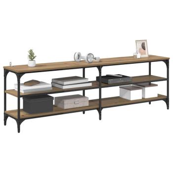 TV-Schränk Artisan-Eiche 160 x 30 x 50 cm Verbundholz und Eisen