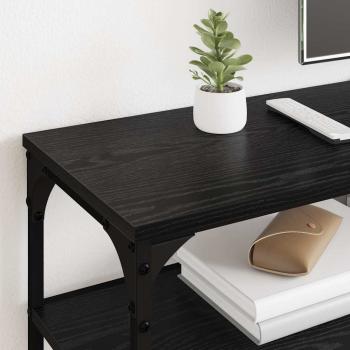 TV-Schränk Schwarz Eichen-Optik 160 x 30 x 50 cm