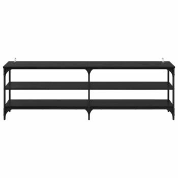 TV-Schränk Schwarz Eichen-Optik 160 x 30 x 50 cm