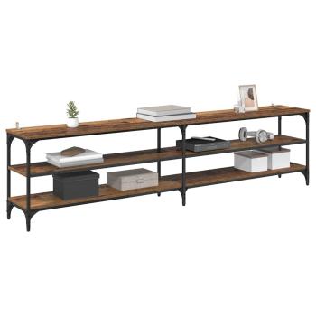 TV-Schränk Altholz 200 x 30 x 50 cm Verbundholz und Eisen