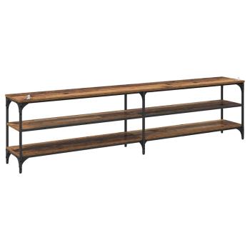 TV-Schränk Altholz 200 x 30 x 50 cm Verbundholz und Eisen