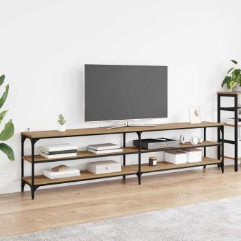 ARDEBO.de - TV-Schränk Artisan-Eiche 200 x 30 x 50 cm Verbundholz und Eisen