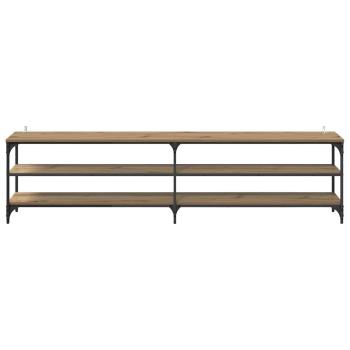 TV-Schränk Artisan-Eiche 200 x 30 x 50 cm Verbundholz und Eisen