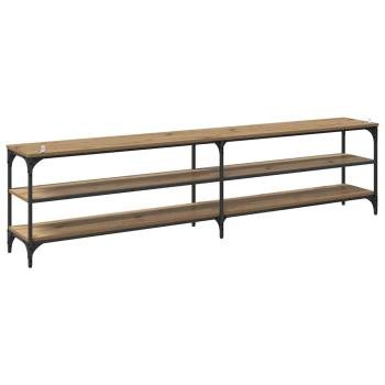 TV-Schränk Artisan-Eiche 200 x 30 x 50 cm Verbundholz und Eisen