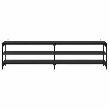 TV-Schränk Schwarz Eichen-Optik 200 x 30 x 50 cm