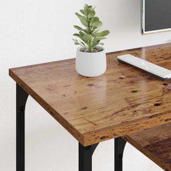 TV-Schränk Altholz 102 x 35 x 45,5 cm Verbundholz und Eisen