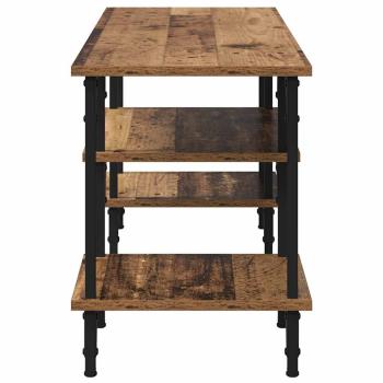 TV-Schränk Altholz 102 x 35 x 45,5 cm Verbundholz und Eisen