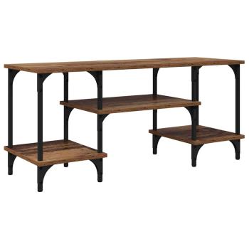 TV-Schränk Altholz 102 x 35 x 45,5 cm Verbundholz und Eisen
