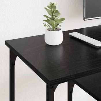 TV-Schränk Schwarz Eichen-Optik 102 x 35 x 45,5 cm