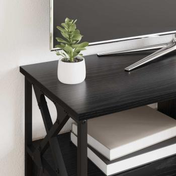 TV-Schränk mit Schubladen Schwarz Eichen-Optik 90 x 33 x 45 cm